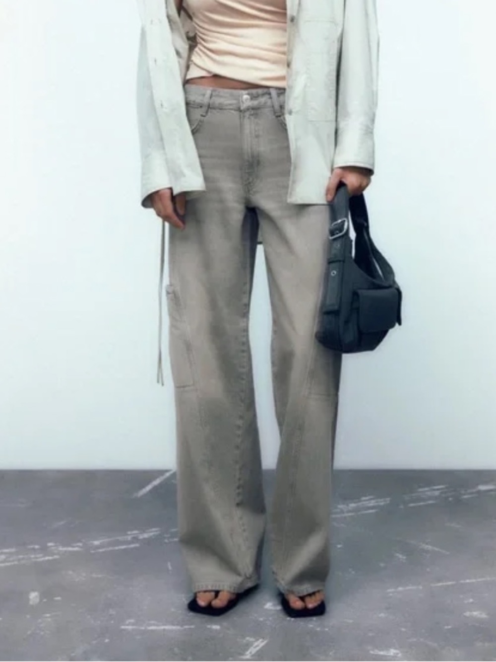 Zara Wide Leg Straight Denim